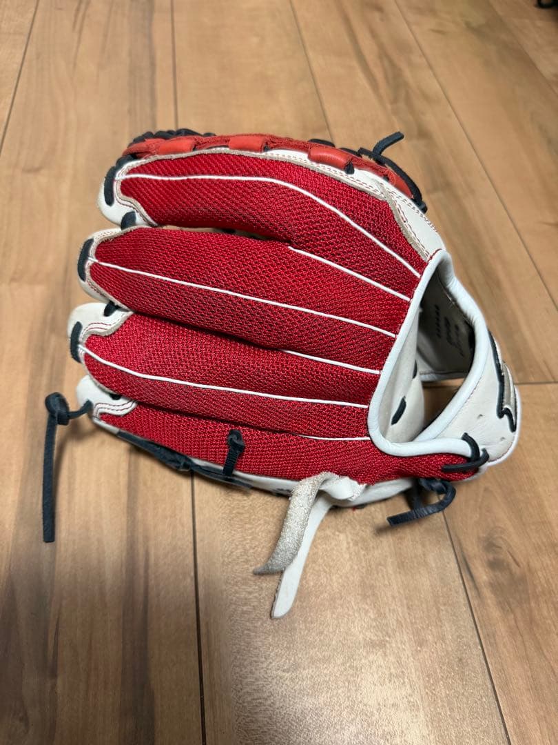 SSK 軟式 野球 グローブ レッド ホワイト メッシュ