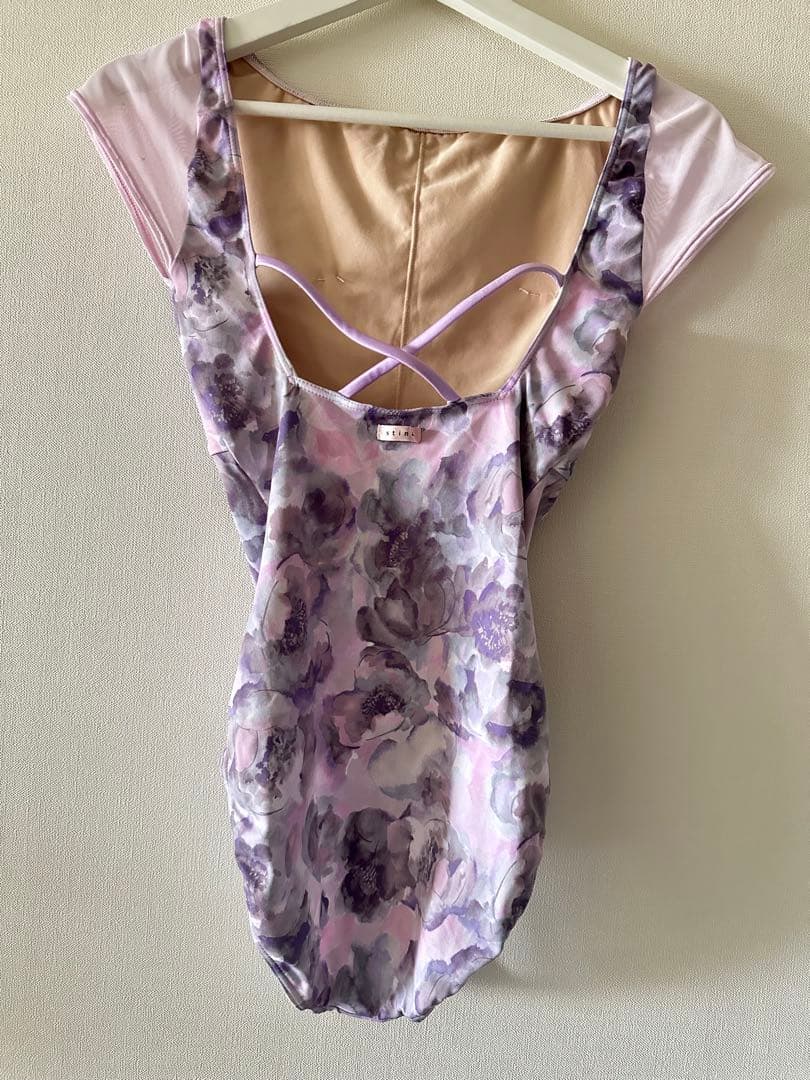 スティナ　レオタードtype P blurred flower pink M
