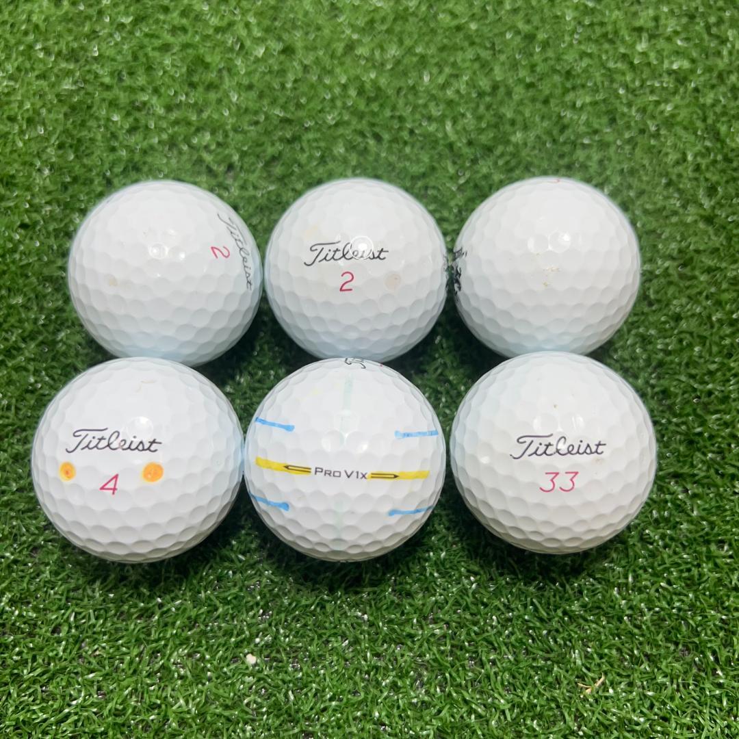 【A41】 Titleist PROV1X白 2023年 ロストボール 24球