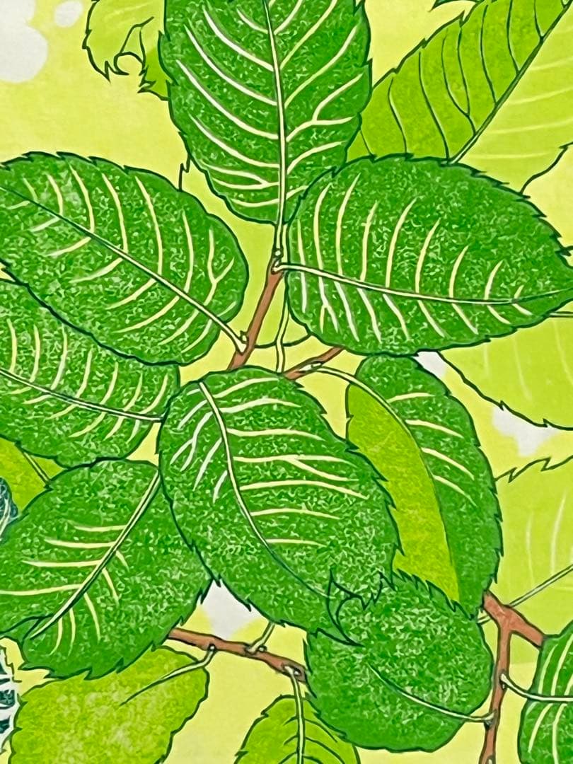 木版画 #『Green green』