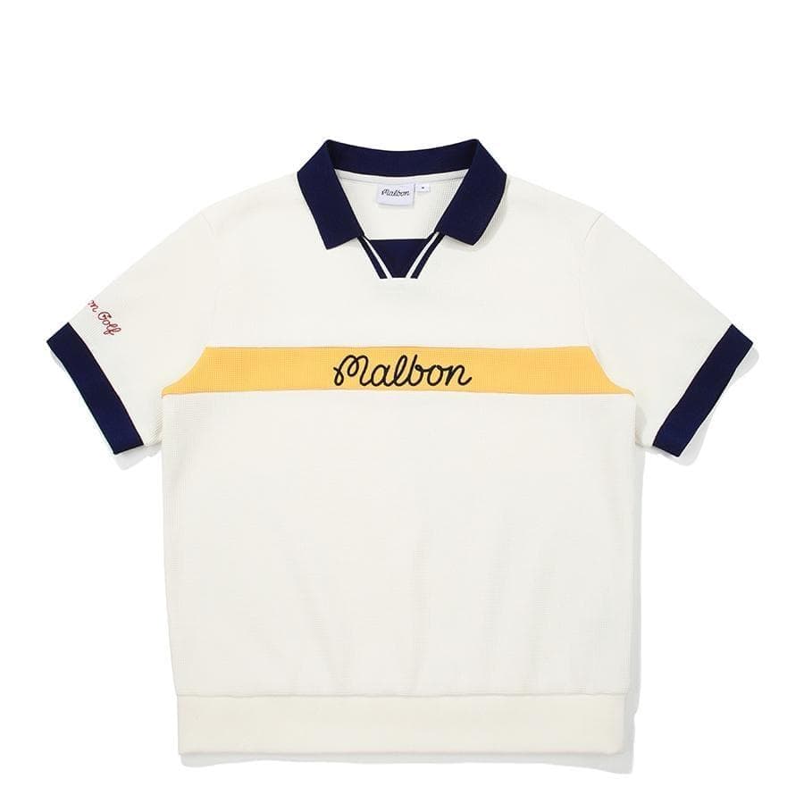 L マルボンゴルフ ポロシャツ malbon golf レディース 半袖 シャツ