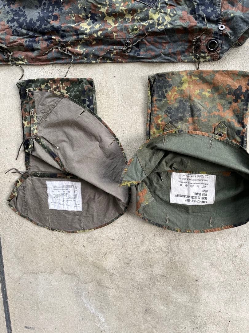 ドイツ軍テント　軍幕　2枚セット