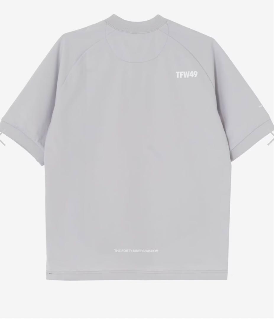 メンズウェア TFW49 HALF ZIP SWEAT S/S CREW LGREY L