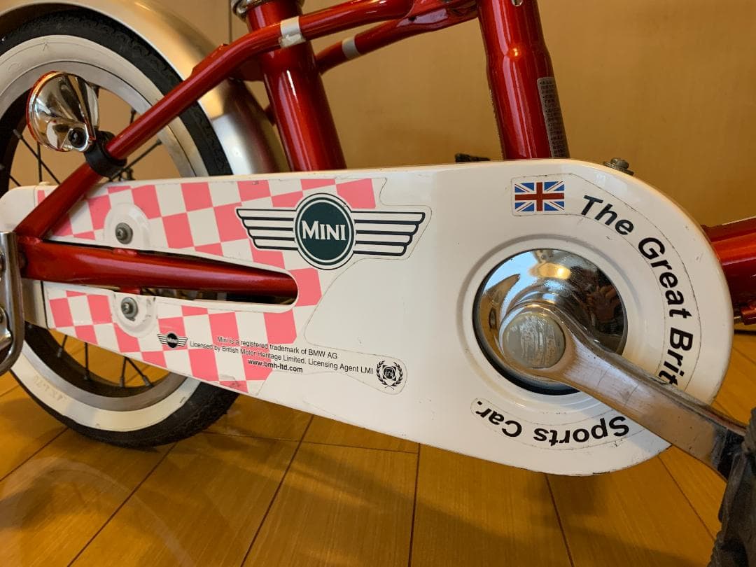 ミニ自転車１４インチ　手押し棒付き