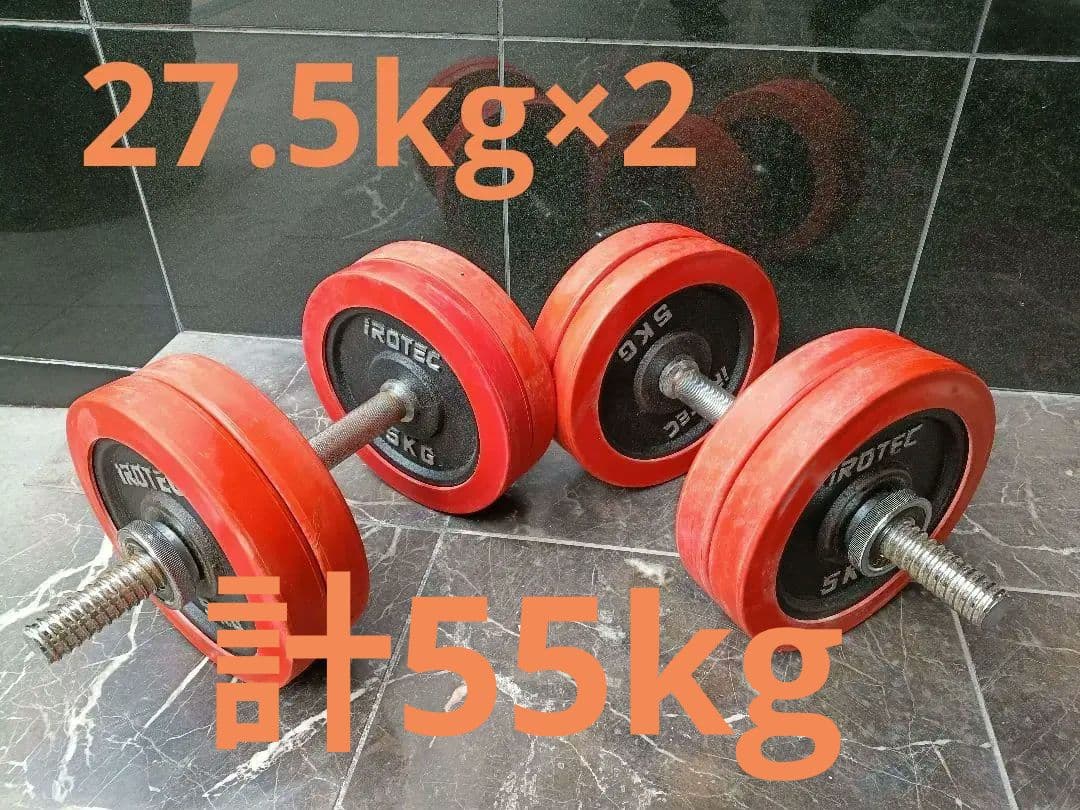 ファイティングロード プレート5kg×8 ダンベル irotec 計45kg