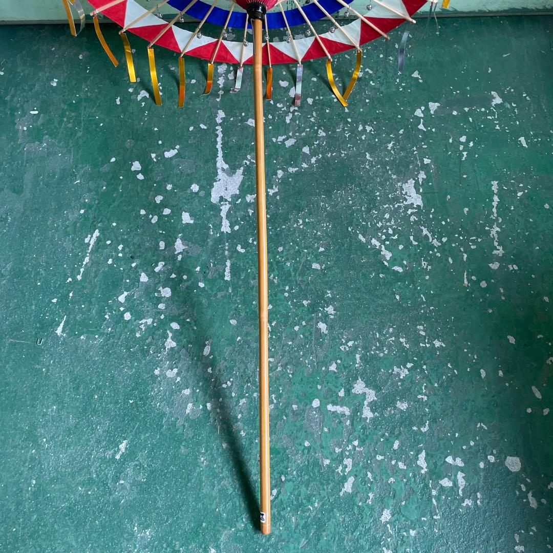 踊り傘 鳥取 しゃんしゃん祭り 和傘 鈴付き 舞台 小道具 インテリア 小物格安