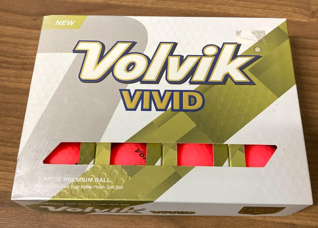 【新古品】Volvik ヴォルビック　ビビッド/ピンク　1ダース/12球