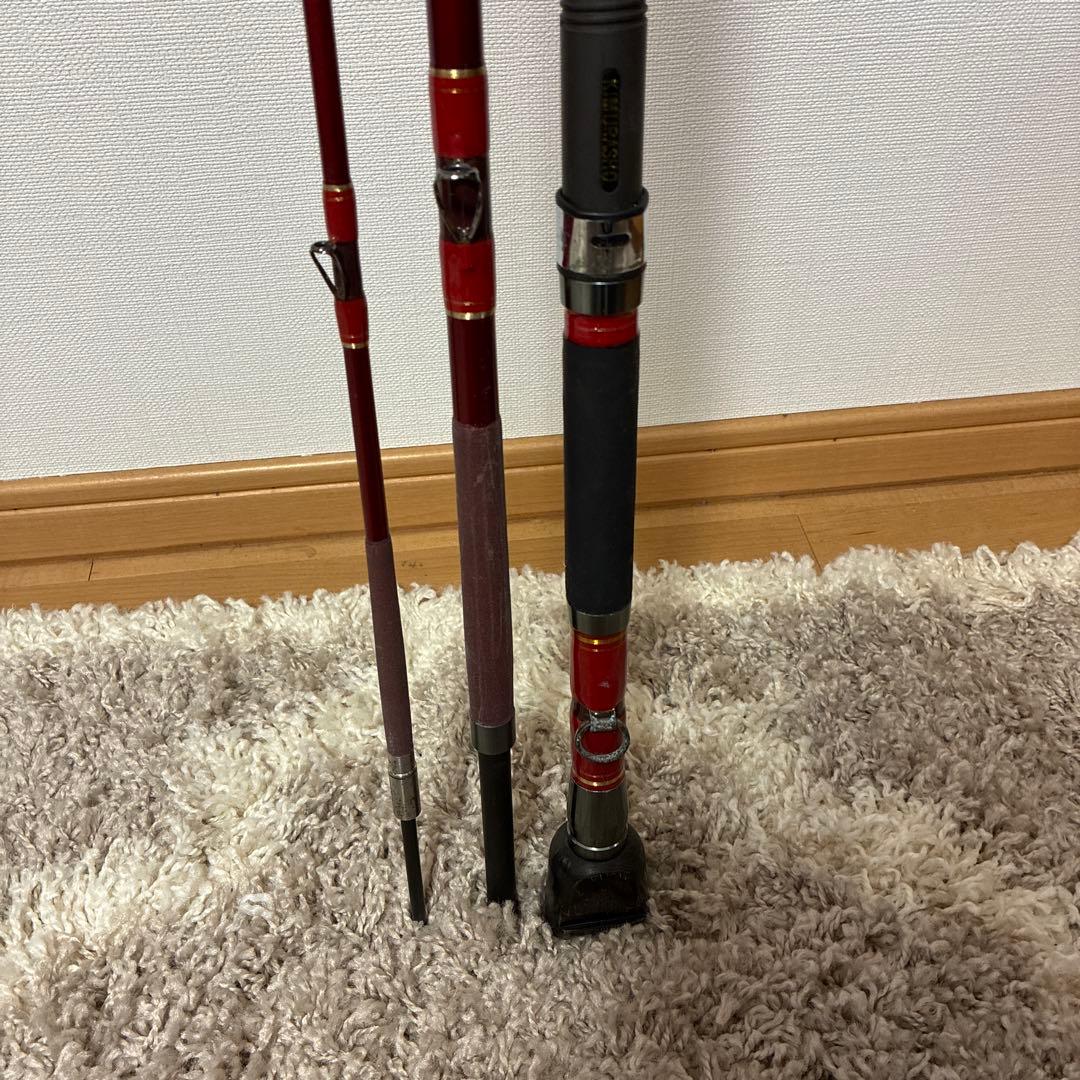 KING 540M 磯竿 レッド石鯛