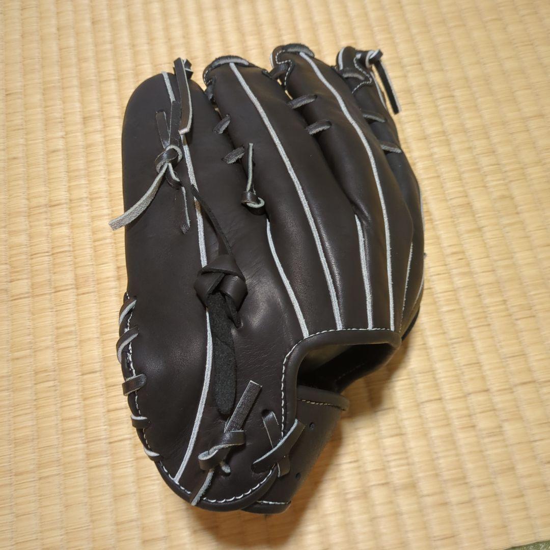 ZETT 軟式グローブ 黒 レザー　payfly