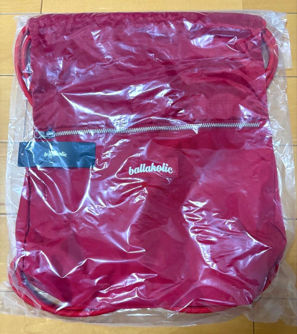 ballaholic logo zip pocket gymsack 即完売②