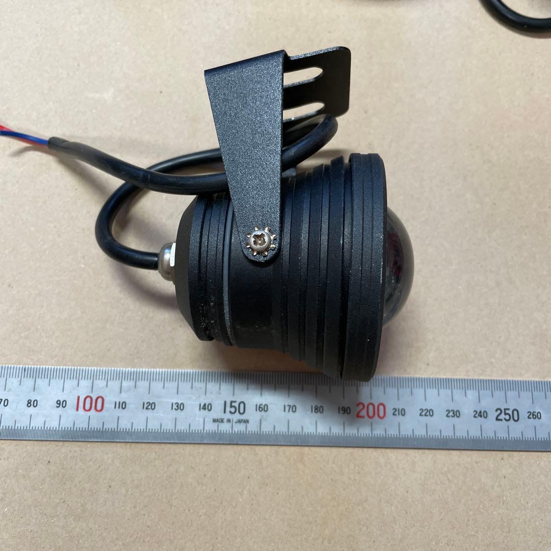 【バラ売り可】汎用 LEDライト アルミ 黒 12個セット