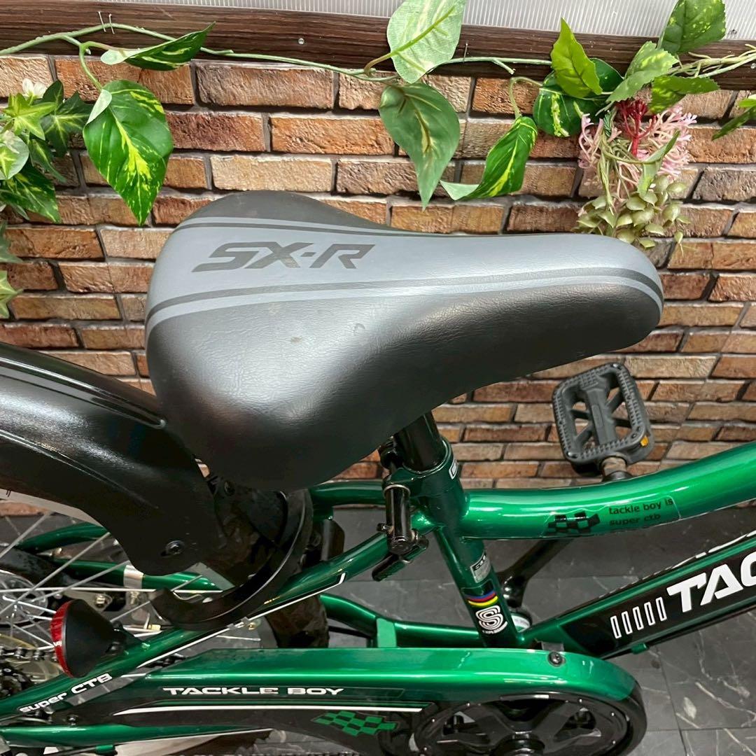 【132】子供用自転車 子供車TACKLE BOY グリーン 22インチ