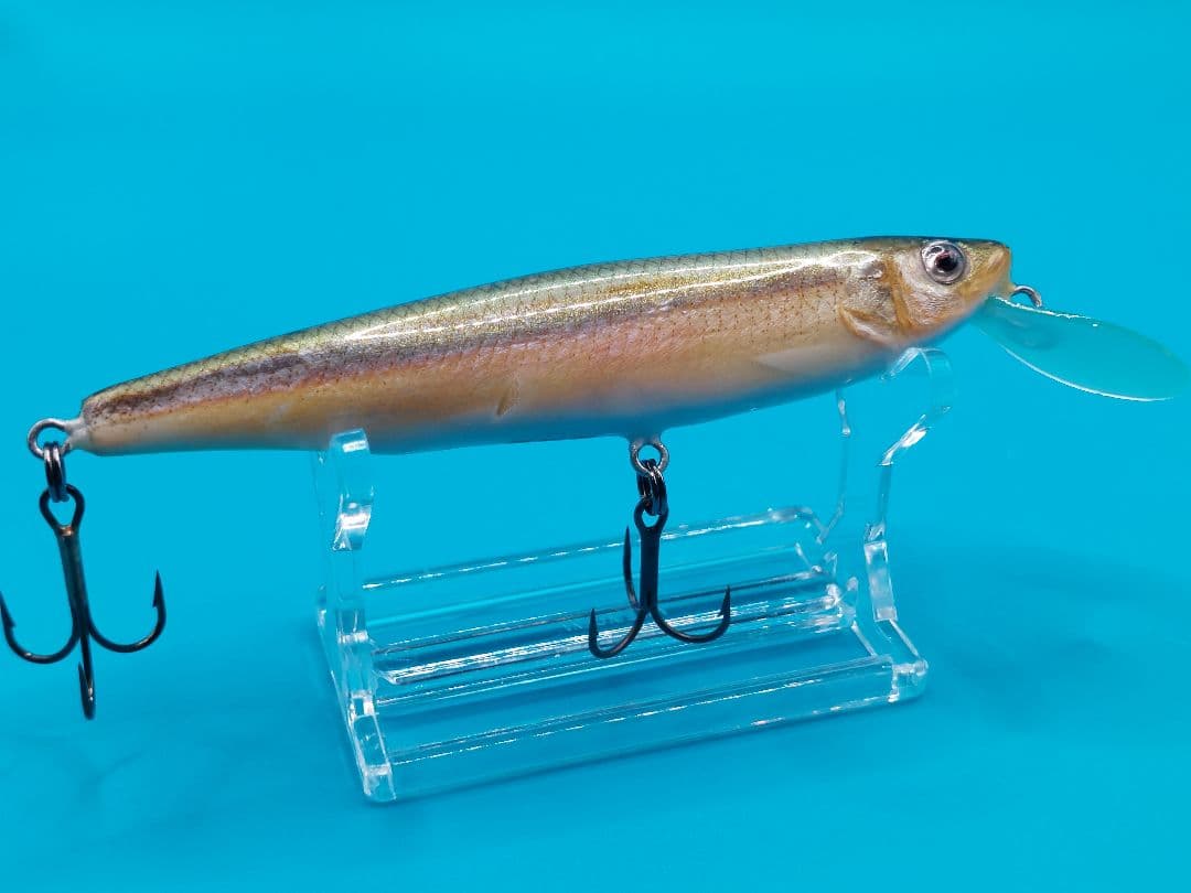 マキルアーオリジナルハンドメイドルアー 公魚剥製仕様