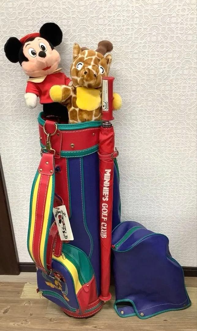 希少品”ミッキー ゴルフバッグ・傘セット