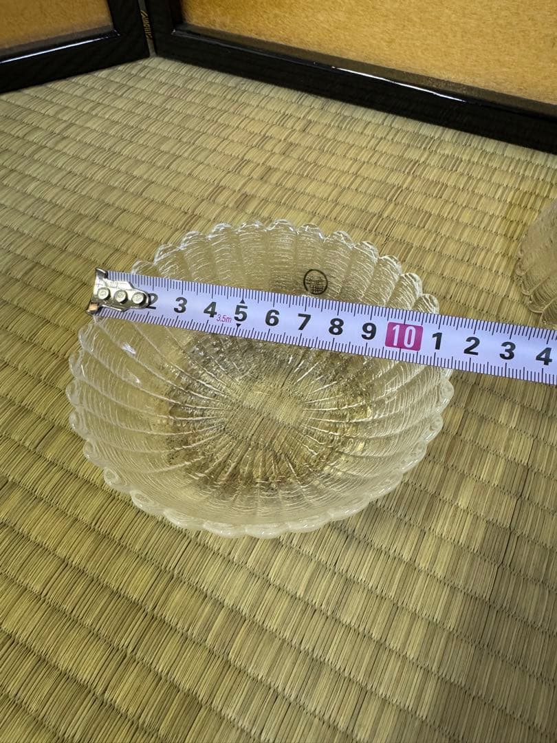 たち吉　菊花　小鉢　5セット　ガラス　皿　箱付き