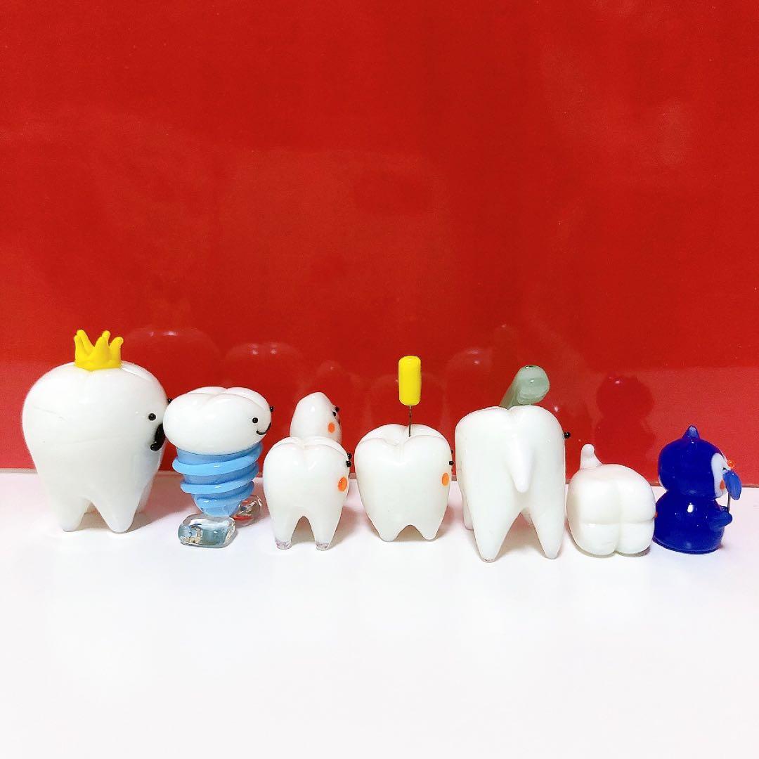 ガラス細工 歯の7点セット