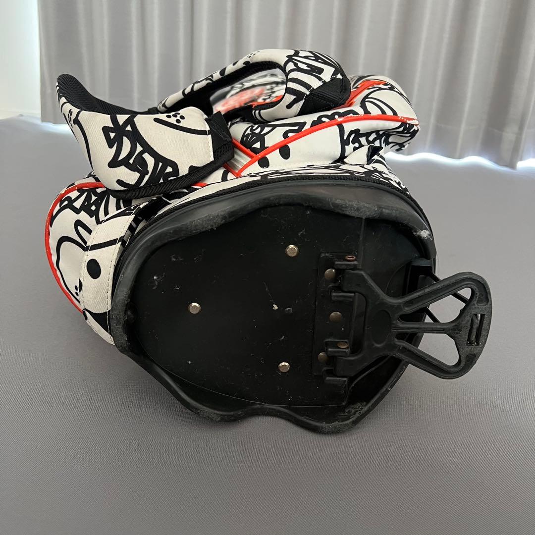 パーリーゲイツ　ミスターメンリトルミス　キャディバッグ　スタンド　自立　総柄