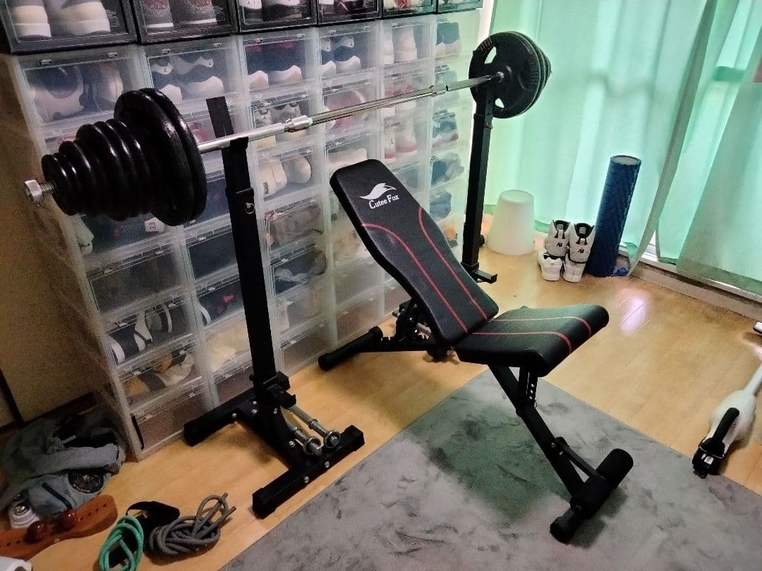 ベンチ台 プレート110kg 7月半ばまでの引き取り限定
