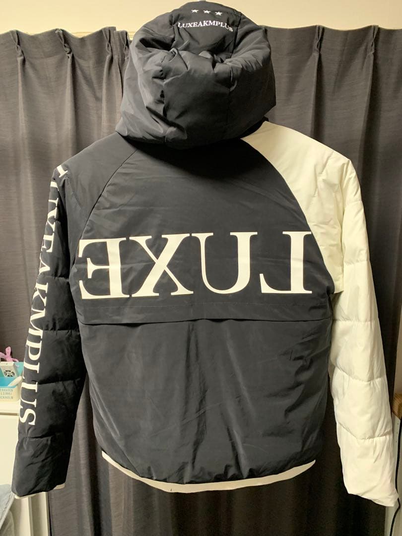 ※値引 LUXE AKMPLUSバイカラーダウンジャケット