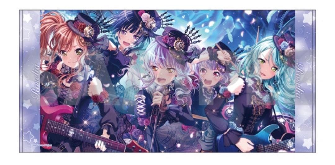 バンドリ10周年の軌跡展　ビジュアルビッグタオル　Roselia