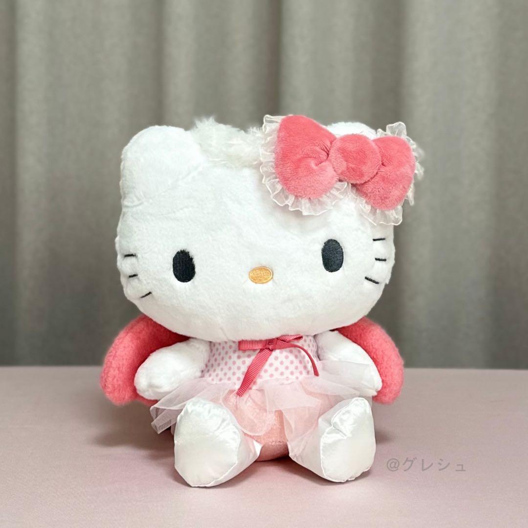 ハローキティ エンジェルバレリーナ ぬいぐるみ＋マスコットホルダー 2点セット