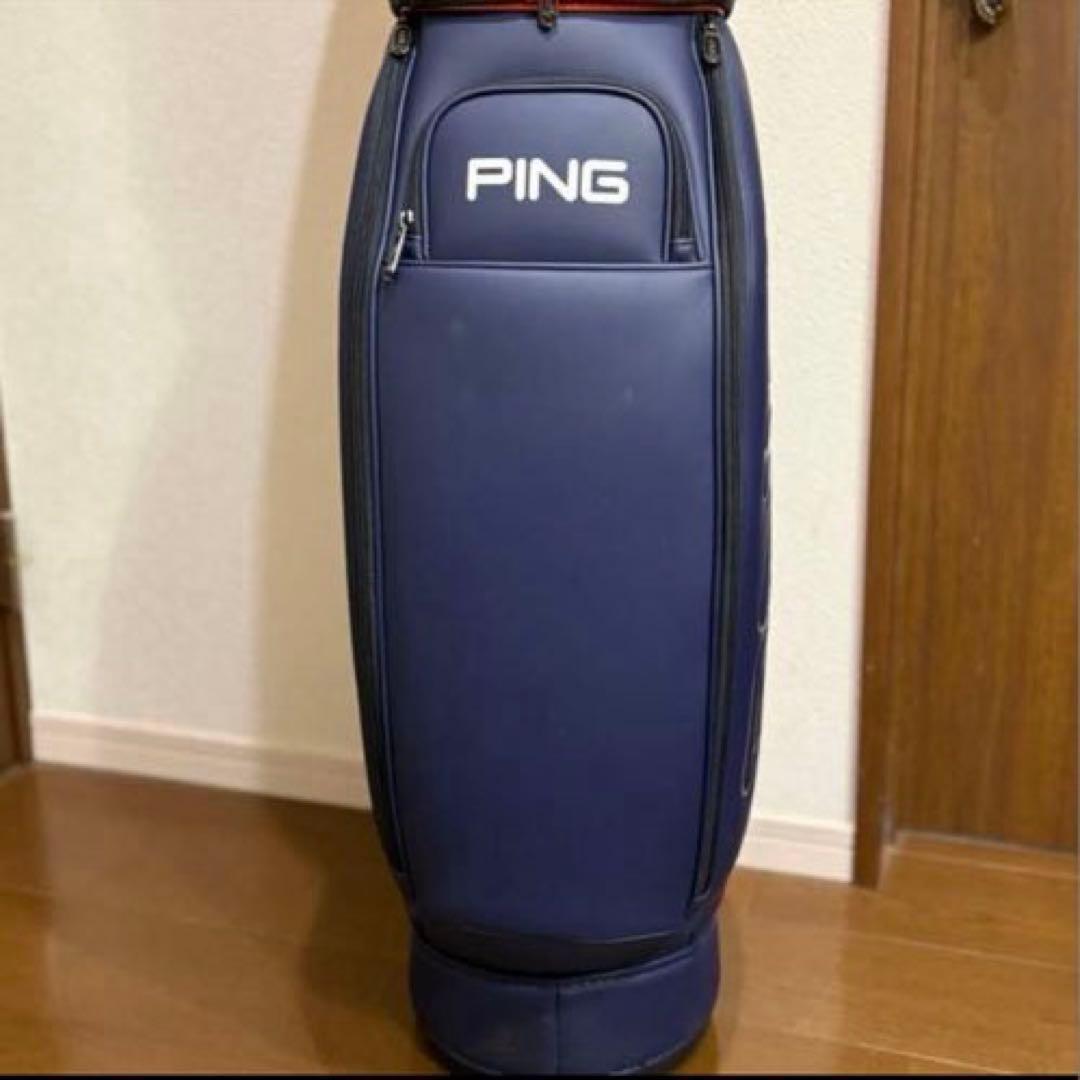 PING ピンの2021年モデル「バイカラー」キャディーバック OR/NV 9型