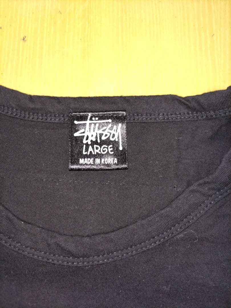 A BATHING APE x STUSSY Tシャツ L