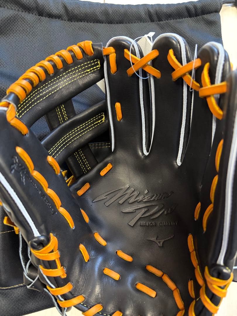 MizunoPro 硬式用内野手グローブ サイズ9 ブラック/コルク