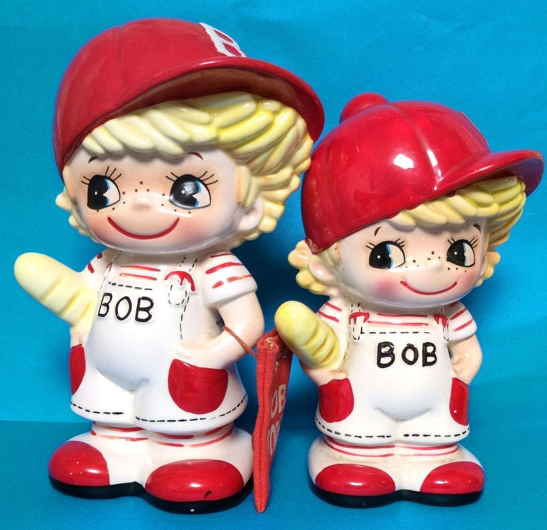 1976年製内藤ルネDesignいたずらボーイ BOB貯金箱【高さ17.5cm】