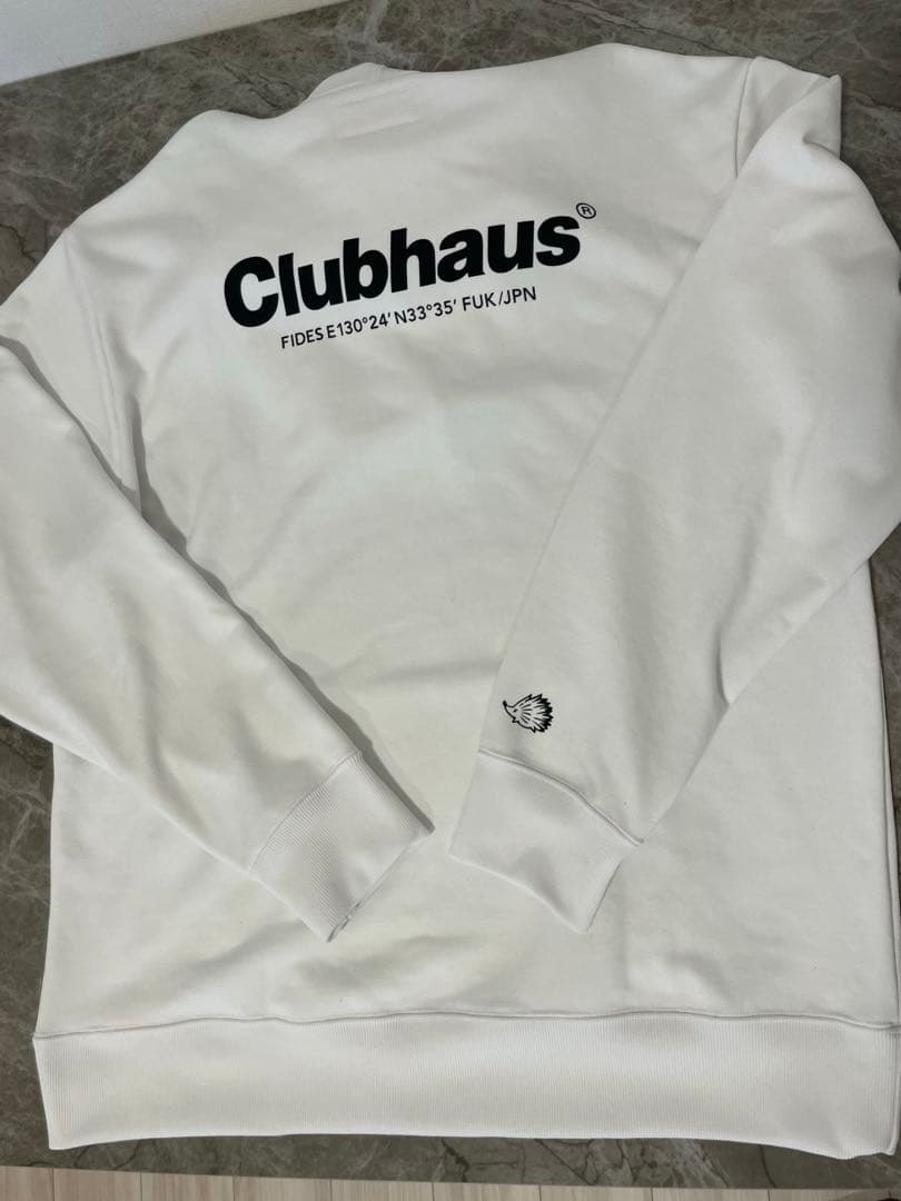 FIDES × CLUBHAUS Logo Parka White golf