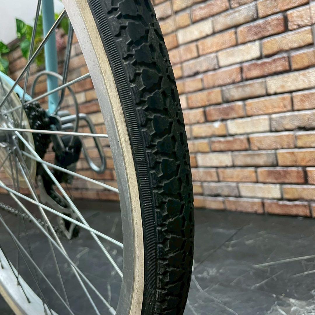 【124】子供用自転車 子供車 ami 水色 22インチ 変速付き