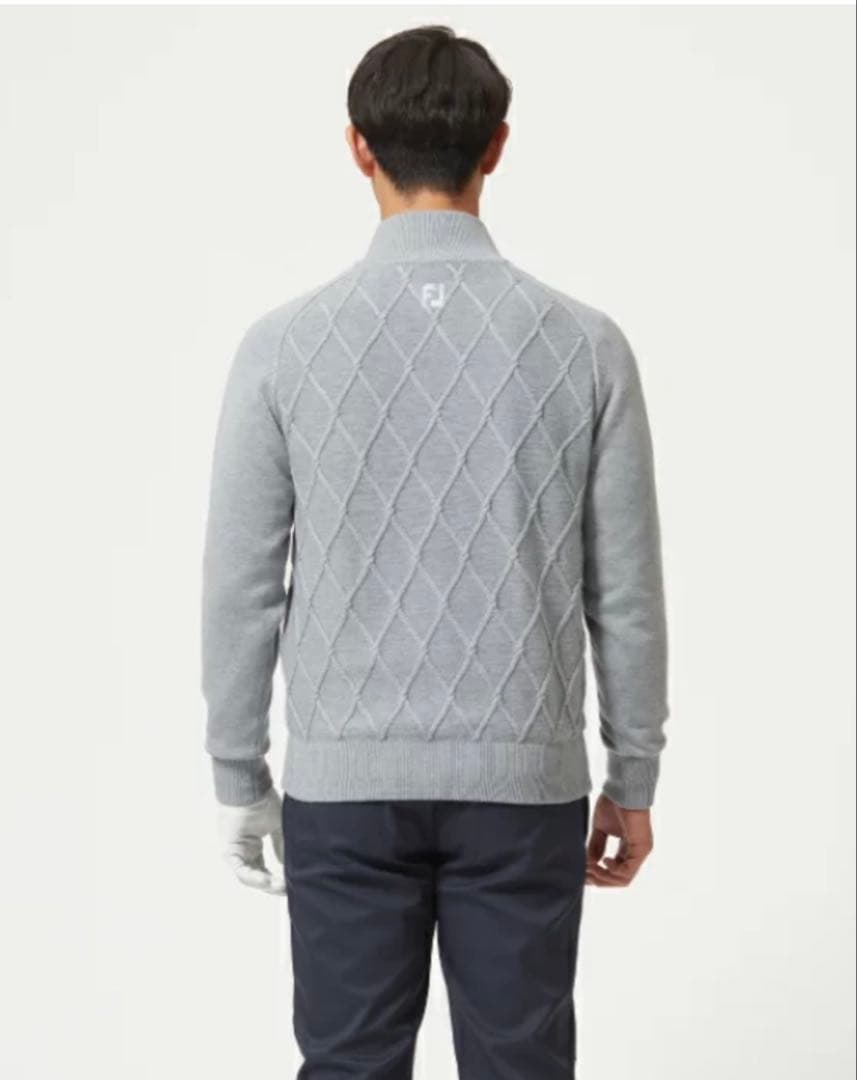 FootJoy アーガイル防風ハーフジップセーター FJ-F22-M05