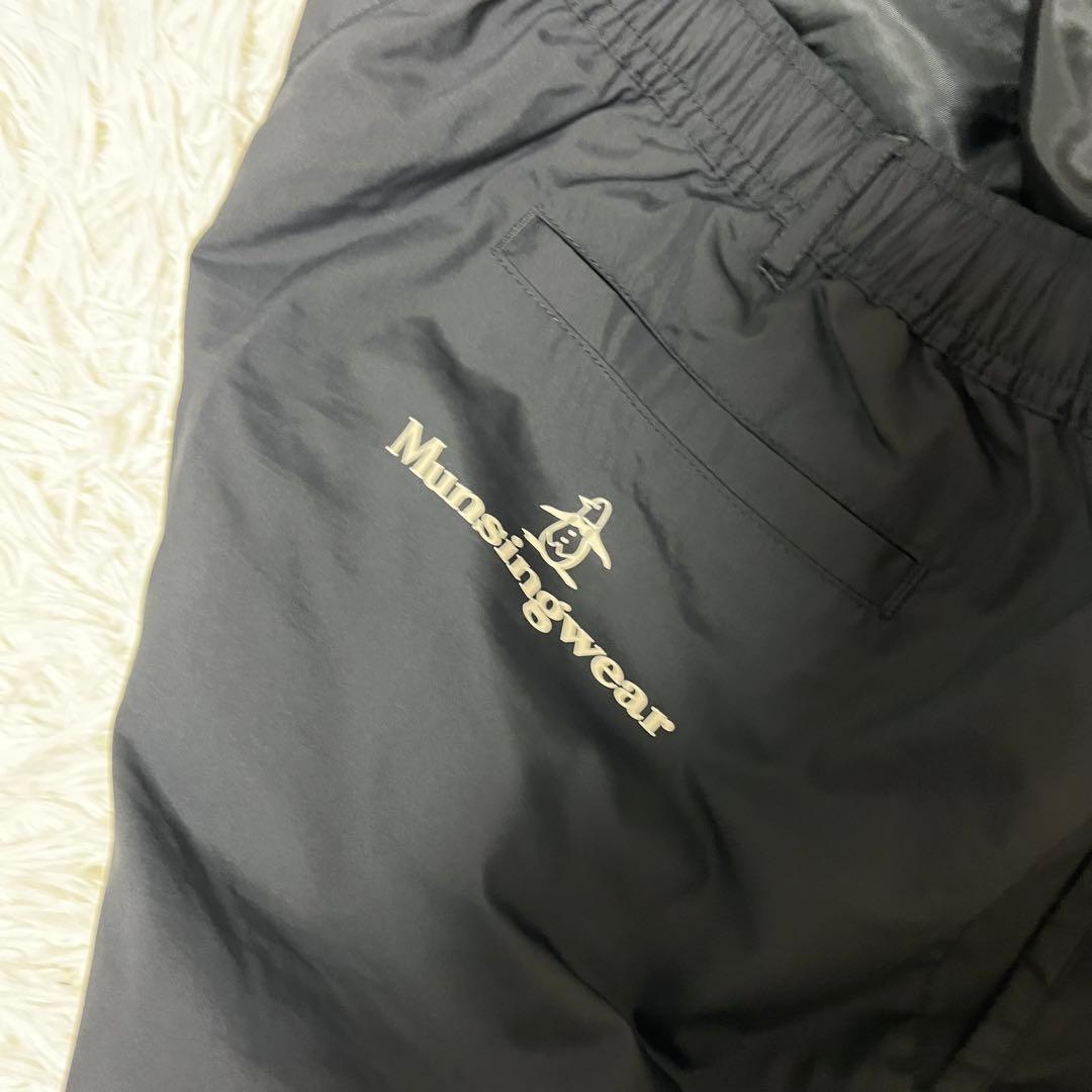 希少サイズ マンシングウェア MUNSINGWEAR ダウンパンツ ブラック