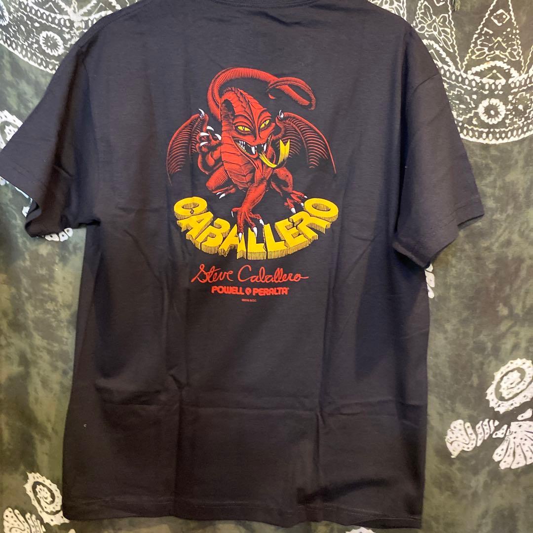 POWELLPERALT メンズスケートTシャツ ブラック　Lサイズ