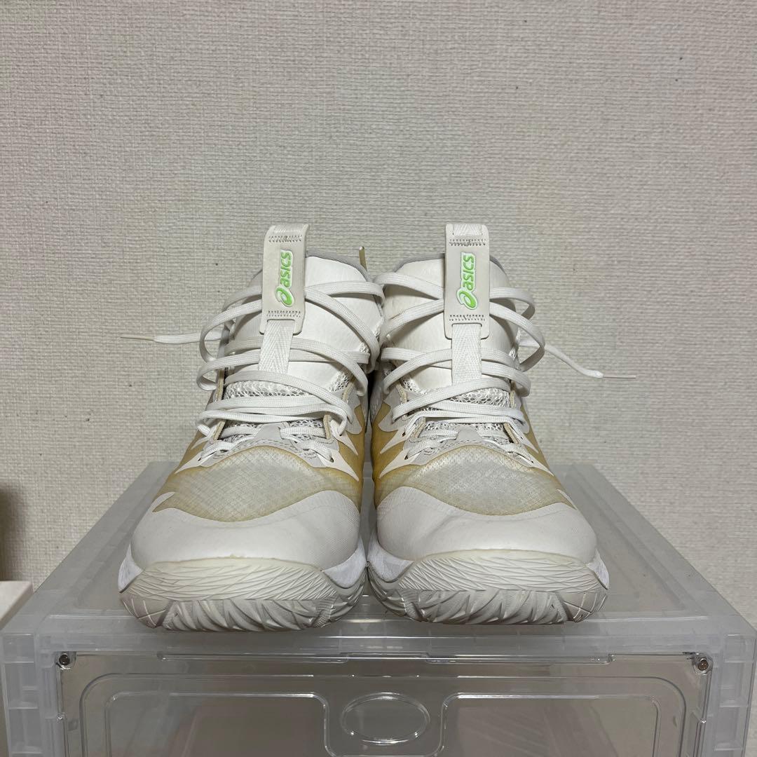 ASICS バスケットボールシューズ ホワイト/ライム