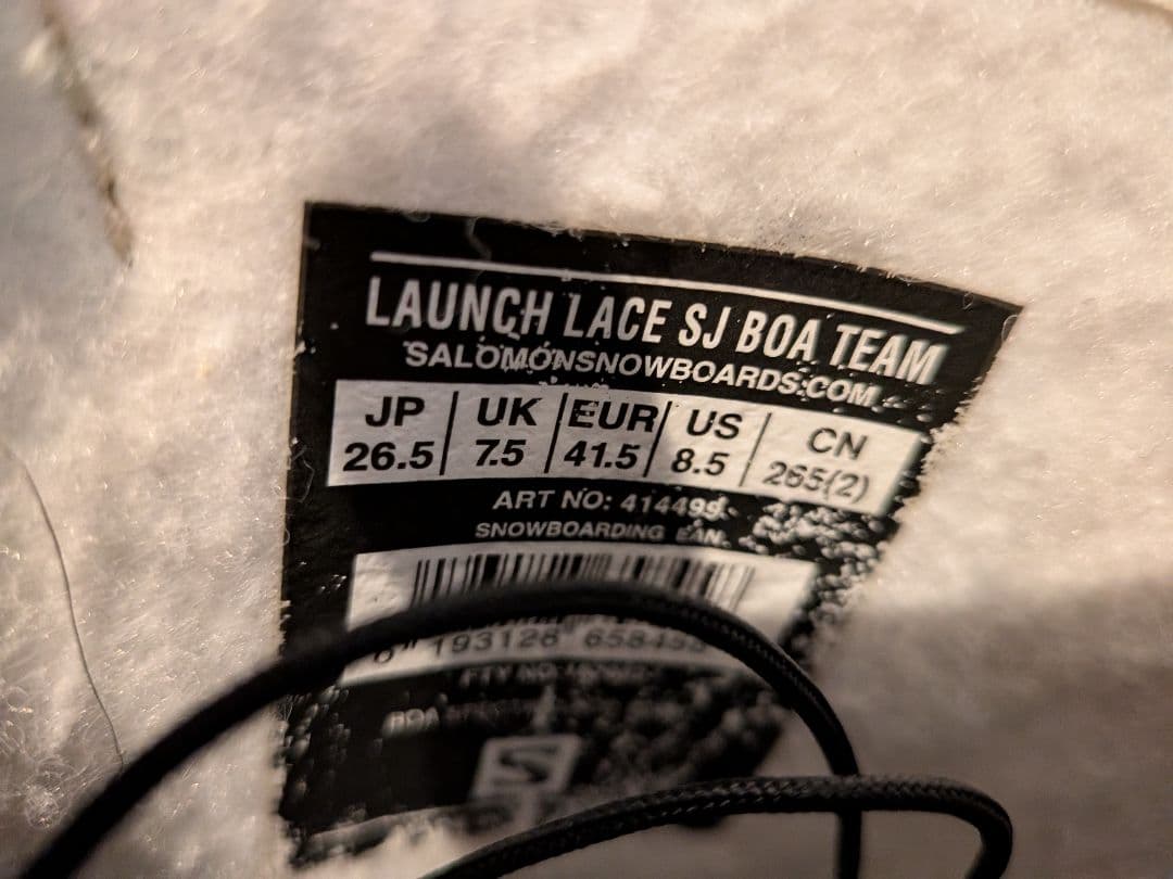 スノーボード Salomon Launch Lace SJ Boa 2022 26.5cm