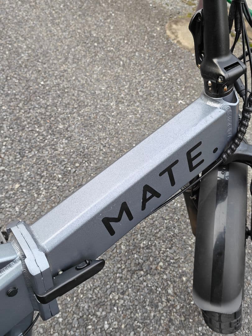 折りたたみ 電動アシスト自転車 ファットタイヤ グレー