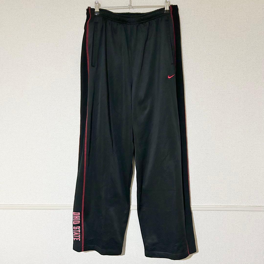 NIKE ナイキ トラックパンツ ブラック ジャージ ボトムス 黒 ワイドパンツ