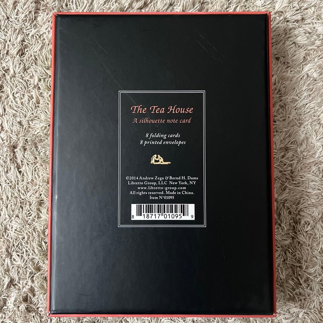 The Tea House シルエットノートカード