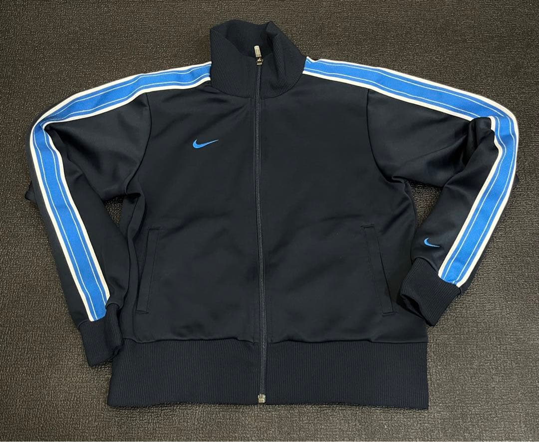 00s NIKE サイドライン スウッシュ刺繍ロゴ セットアップ ジャージ