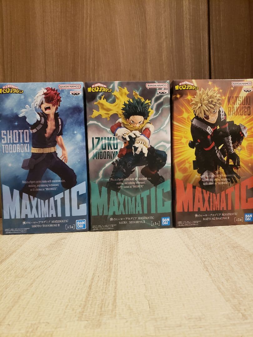 僕のヒーローアカデミア MAXIMATIC 轟焦凍 緑谷出久 爆豪勝己 3種