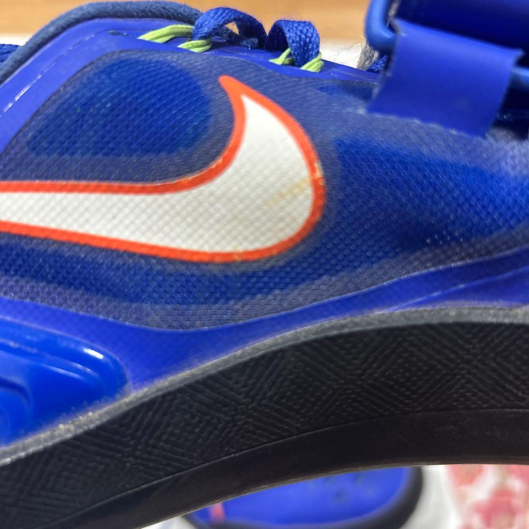 NIKE ズームローテーショナル　27cm 投擲シューズ青 ベルクロストラップ