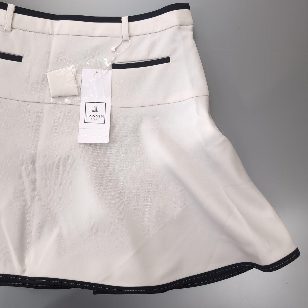 定価3.3万円【40サイズ】LANVIN ホワイト フレアスカート