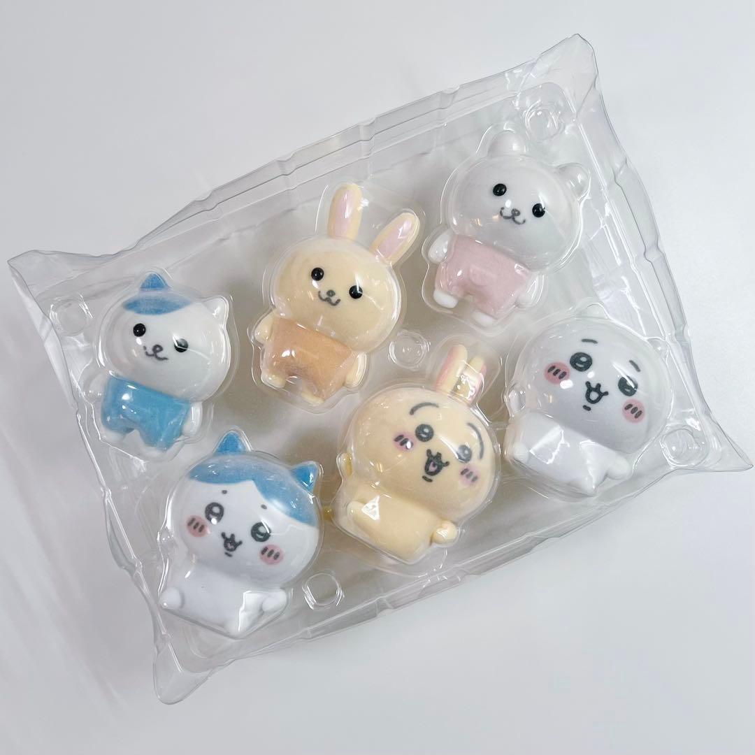 ちいかわ なんとかバニア フロッキーフィギュア6体セット 外箱無し