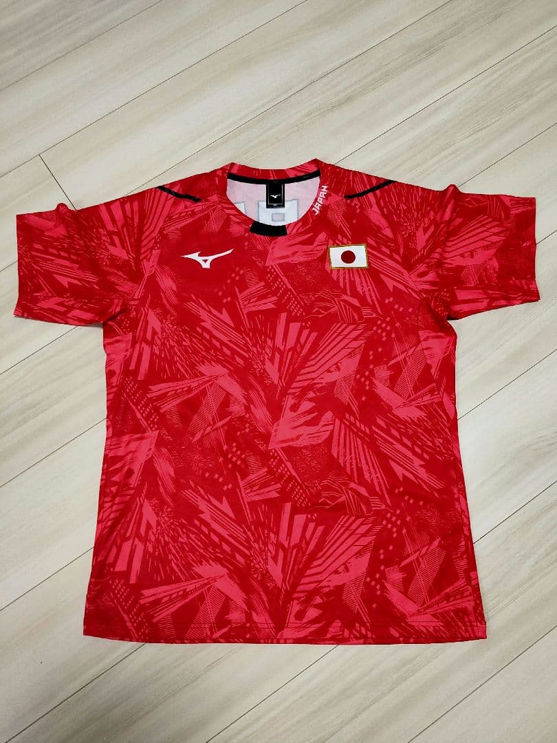 Mizuno 日本代表 陸上用シャツ 2XL レッド
