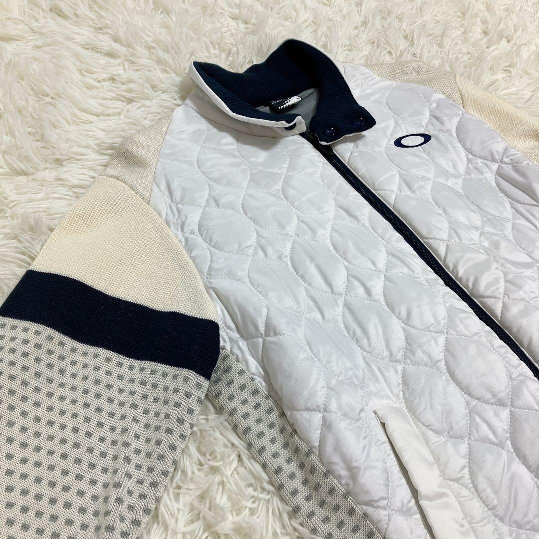 極美品✨オークリー キルティング リブニット セーター ジャケット L ゴルフ