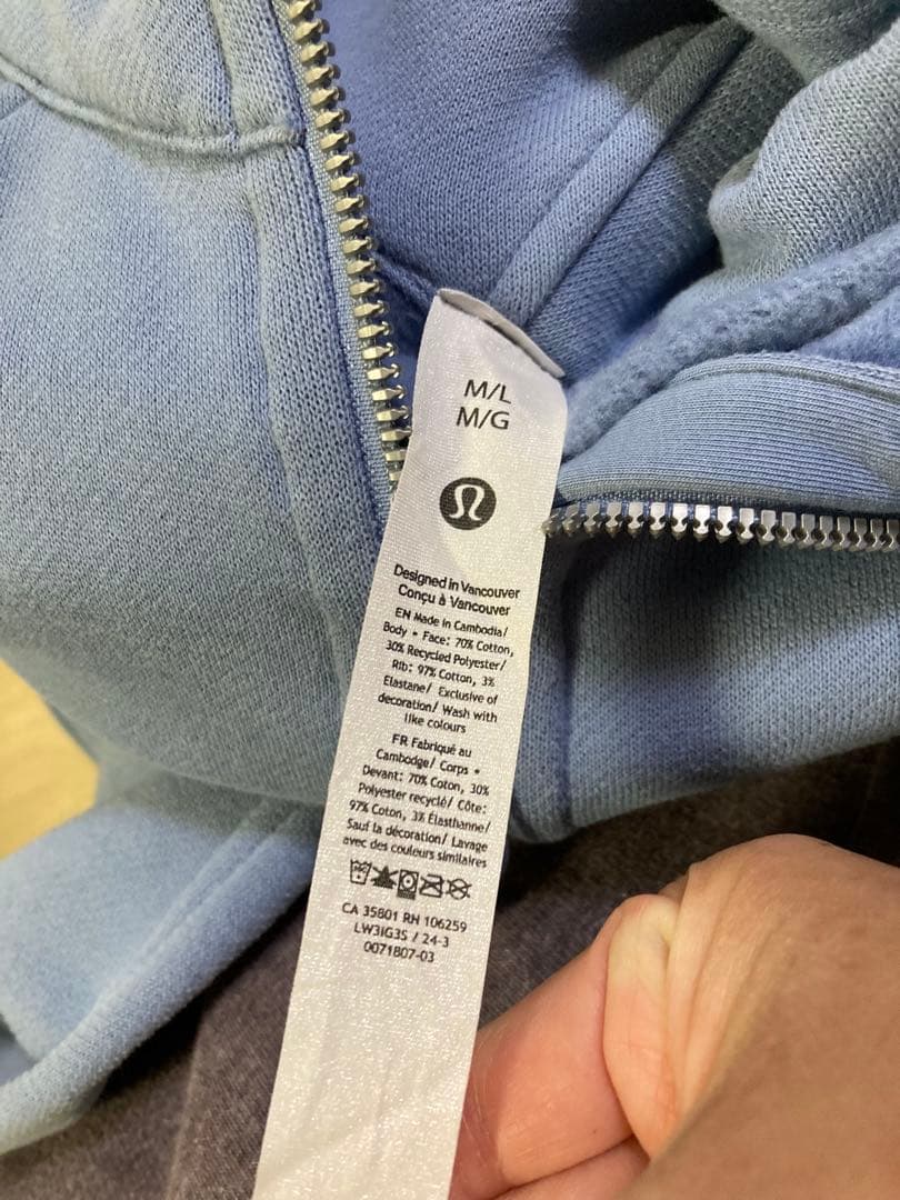 ヨガ・ピラティス Lululemon Scuba Half-zip Hoodie M/L
