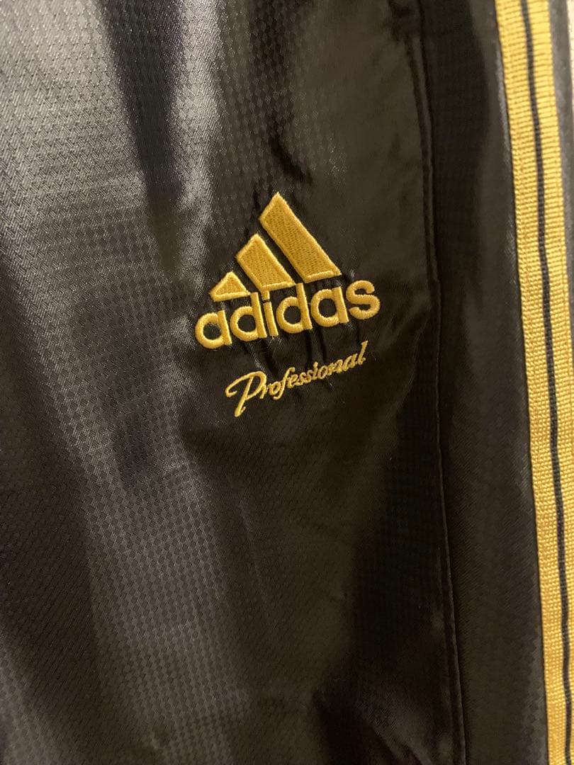【美品】adidas Professional 上下セット ブラック×ゴールド
