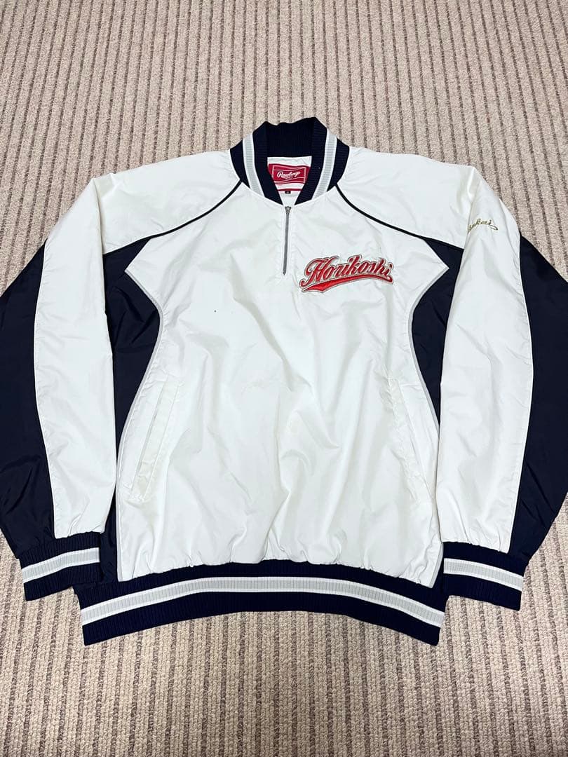 Rawlings 堀越 高校野球部 グランドコート グラコン ジャンパー 白