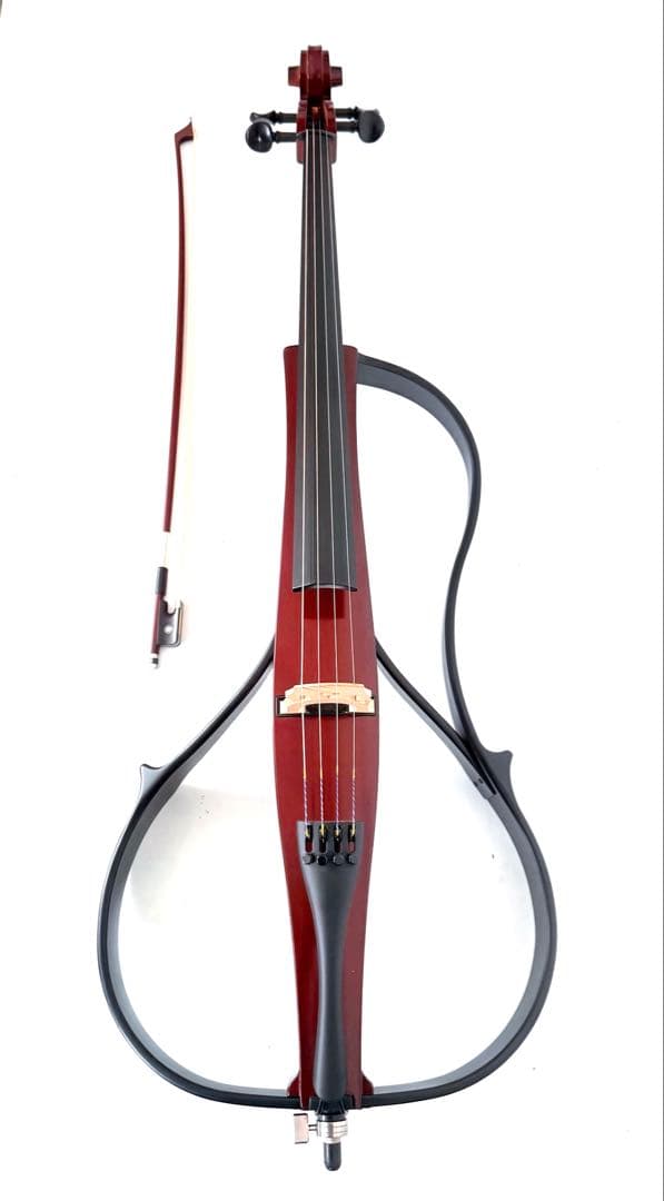 【美品】YAMAHA SVC110 サイレントチェロ 弓・肩当て・純正ケース付き